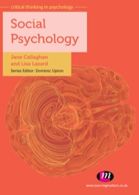 Cover image: Social Psychology 1st edition 9780857252807