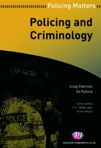 Cover image: Policing and Criminology 1st edition 9780857254139