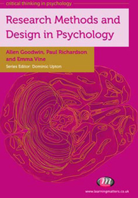 Cover image: Research Methods and Design in Psychology 1st edition 9780857254696