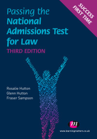 Cover image: Passing the National Admissions Test for Law (LNAT) 3rd edition 9780857254856