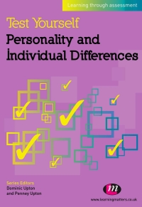 صورة الغلاف: Test Yourself: Personality and Individual Differences 1st edition 9780857256614