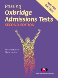 Imagen de portada: Passing Oxbridge Admissions Tests 2nd edition 9780857258724