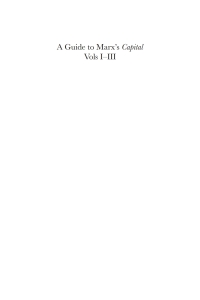 Imagen de portada: A Guide to Marx's 'Capital' Vols I–III 1st edition 9780857285065