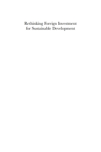 Imagen de portada: Rethinking Foreign Investment for Sustainable Development 1st edition 9781843313281