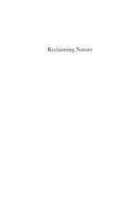 Cover image: Reclaiming Nature 1st edition 9781843312659