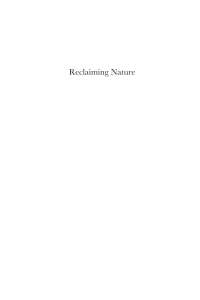 Titelbild: Reclaiming Nature 1st edition 9781843312659