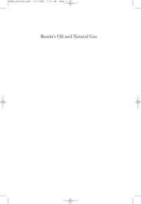 Cover image: Russia's Oil and Natural Gas 1st edition 9781843312260