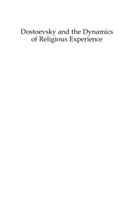 Imagen de portada: Dostoevsky and the Dynamics of Religious Experience 1st edition 9781843312024