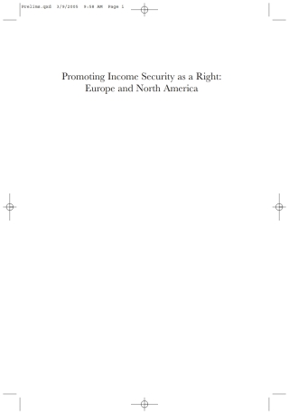 Titelbild: Promoting Income Security as a Right 1st edition 9781843311744