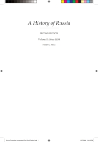 Cover image: A History Of Russia Volume 2 1st edition 9781843310341
