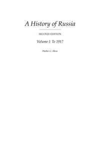 Titelbild: A History of Russia Volume 1 1st edition 9781843310235