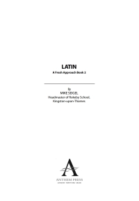 表紙画像: Latin: A Fresh Approach Book 2 1st edition 9781898855262
