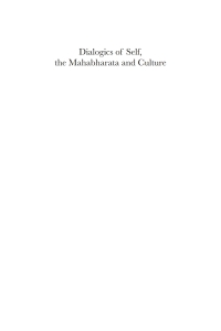 Cover image: Dialogics of Self, the Mahabharata and Culture 1st edition 9780857284150