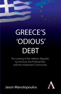 Cover image: Greece's 'Odious' Debt 1st edition 9780857287717