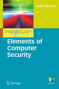 صورة الغلاف: Elements of Computer Security 9780857290052