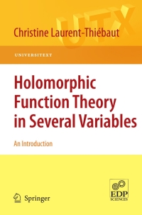 Cover image: Holomorphic Function Theory in Several Variables 9780857290298