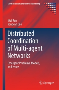 Imagen de portada: Distributed Coordination of Multi-agent Networks 9781447126133