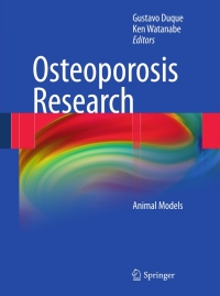 Imagen de portada: Osteoporosis Research 9780857292926