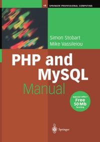 Imagen de portada: PHP and MySQL Manual 9781447110552