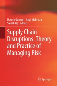 Imagen de portada: Supply Chain Disruptions 9780857297778