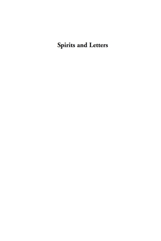Cover image: Spirits and Letters 1st edition 9781845454838