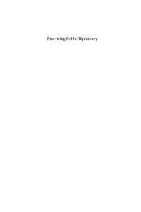 Imagen de portada: Practicing Public Diplomacy 1st edition 9781845454753