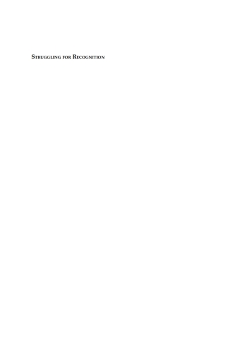 Cover image: Struggling for Recognition 1st edition 9781845454784