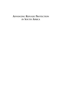 Cover image: Advancing Refugee Protection in South Africa 1st edition 9781845451097
