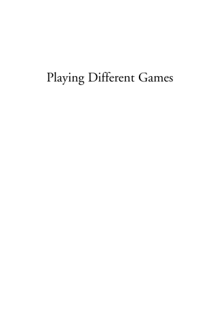 表紙画像: Playing Different Games 1st edition 9780857450883