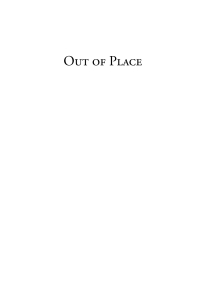 Cover image: Out of Place 1st edition 9780857450944