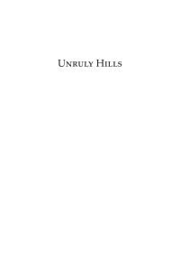 Imagen de portada: Unruly Hills 1st edition 9780857451040