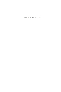 Omslagafbeelding: Policy Worlds 1st edition 9780857451163