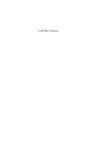 Imagen de portada: Cold War Cultures 1st edition 9781782383888