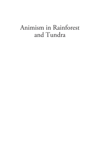 Cover image: Animism in Rainforest and Tundra 1st edition 9780857454683
