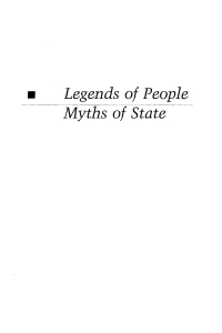 Cover image: Legends of People, Myths of State 1st edition 9780857454362