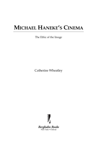Cover image: Michael Haneke's Cinema 1st edition 9781845455576