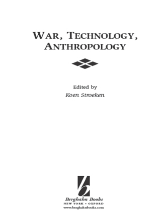 Cover image: War, Technology, Anthropology 1st edition 9780857455871