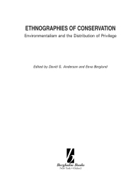 Imagen de portada: Ethnographies of Conservation 1st edition 9781571814647