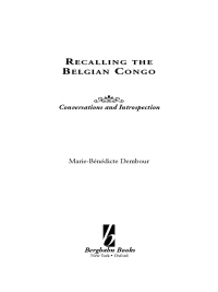 Imagen de portada: Recalling the Belgian Congo 1st edition 9781571819451