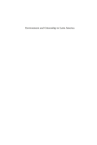 Imagen de portada: Environment and Citizenship in Latin America 1st edition 9780857457479