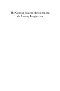 Cover image: The German Student Movement and the Literary Imagination 1st edition 9780857457547