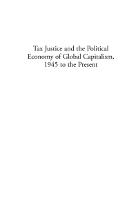Imagen de portada: Tax Justice and the Political Economy of Global Capitalism, 1945 to the Present 1st edition 9780857458810