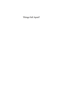 Cover image: Things Fall Apart? 1st edition 9780857459893