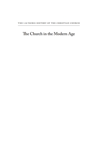 Imagen de portada: The Church in the Modern Age 1st edition 9781845113179