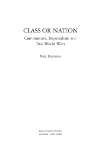 Imagen de portada: Class or Nation 1st edition 9781780760285