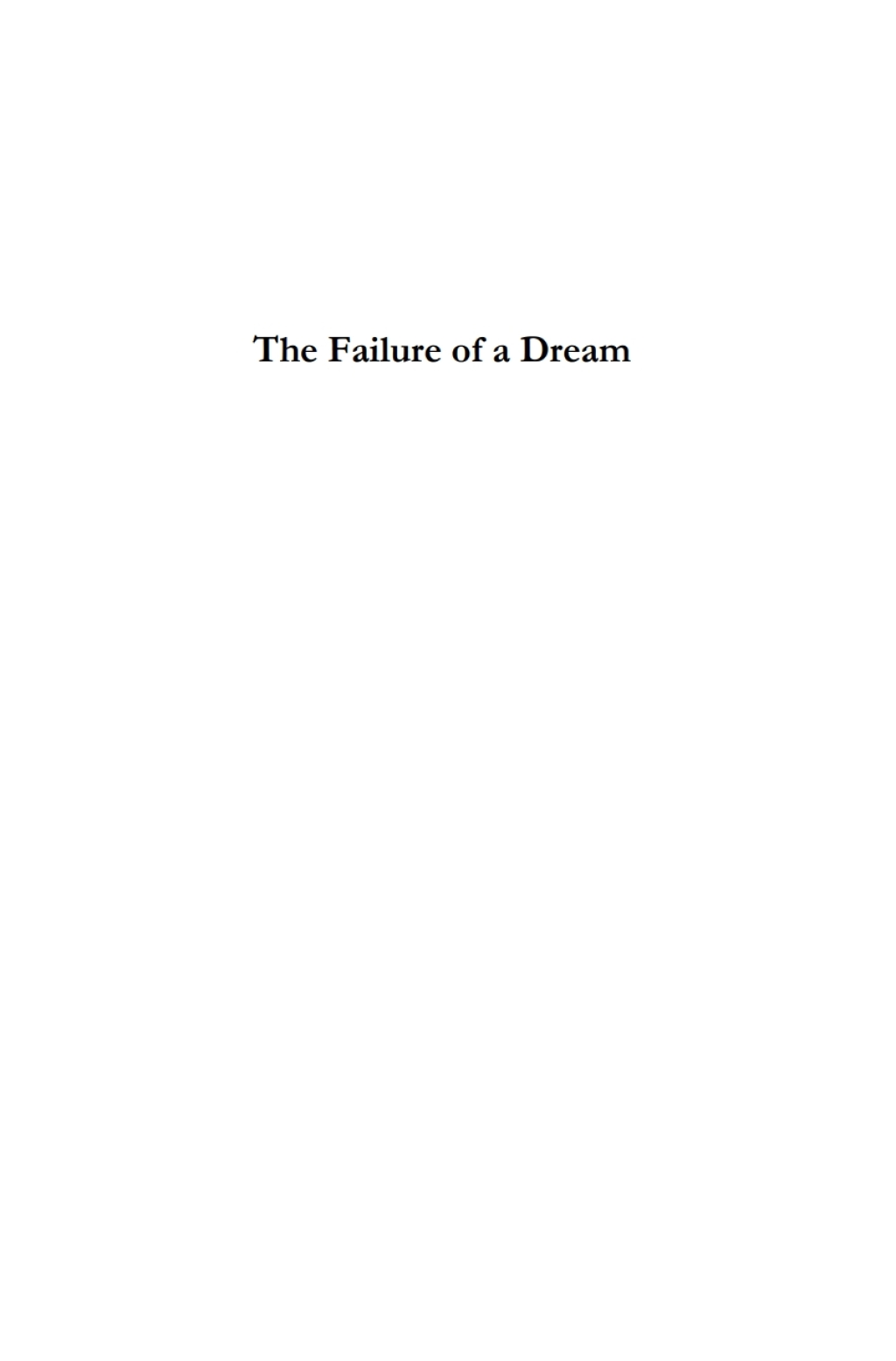 The Failure of a Dream The Independent Labour Party from Disaffiliation to World War II 1st Edition