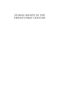 Cover image: Human Rights in the Twenty-first Century 1st edition 9781845119881