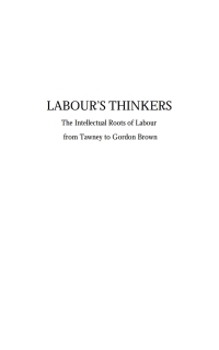صورة الغلاف: Labour's Thinkers 1st edition 9781845112080