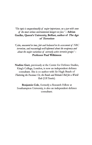 Cover image: The New Face of Terrorism 1st edition 9781860648250