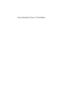Titelbild: One Hundred Years of Socialism 1st edition 9781780767611